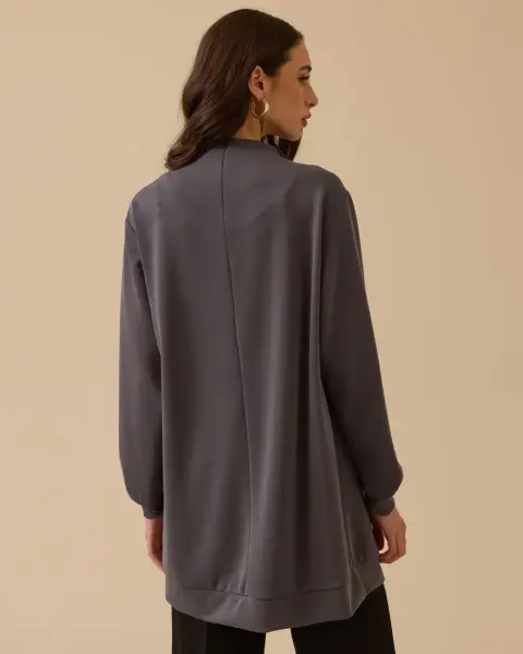 OMUZ AKSESURLI DRAPELİ TUNİK/SEÇİL