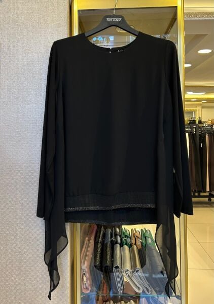 YENİSEZON PARÇALI ŞİFON KUMAŞ DTY. BLUZ /FUAT GÜRŞEN