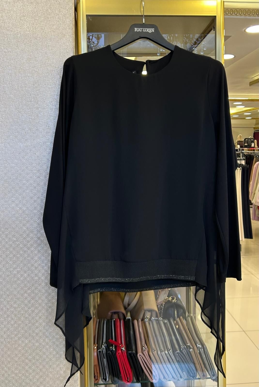 PARÇALI ŞİFON KUMAŞ DTY. BLUZ /FUAT GÜRŞEN