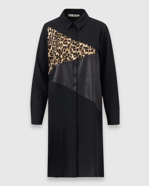 LEOPAR DESENLİ DÜĞMELİ GÖMLEK/SEÇİL