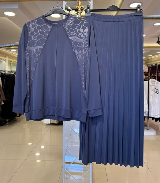 TAŞ VE DESEN DTY. SANDY ETEKLİ TAKIM/BELGİN