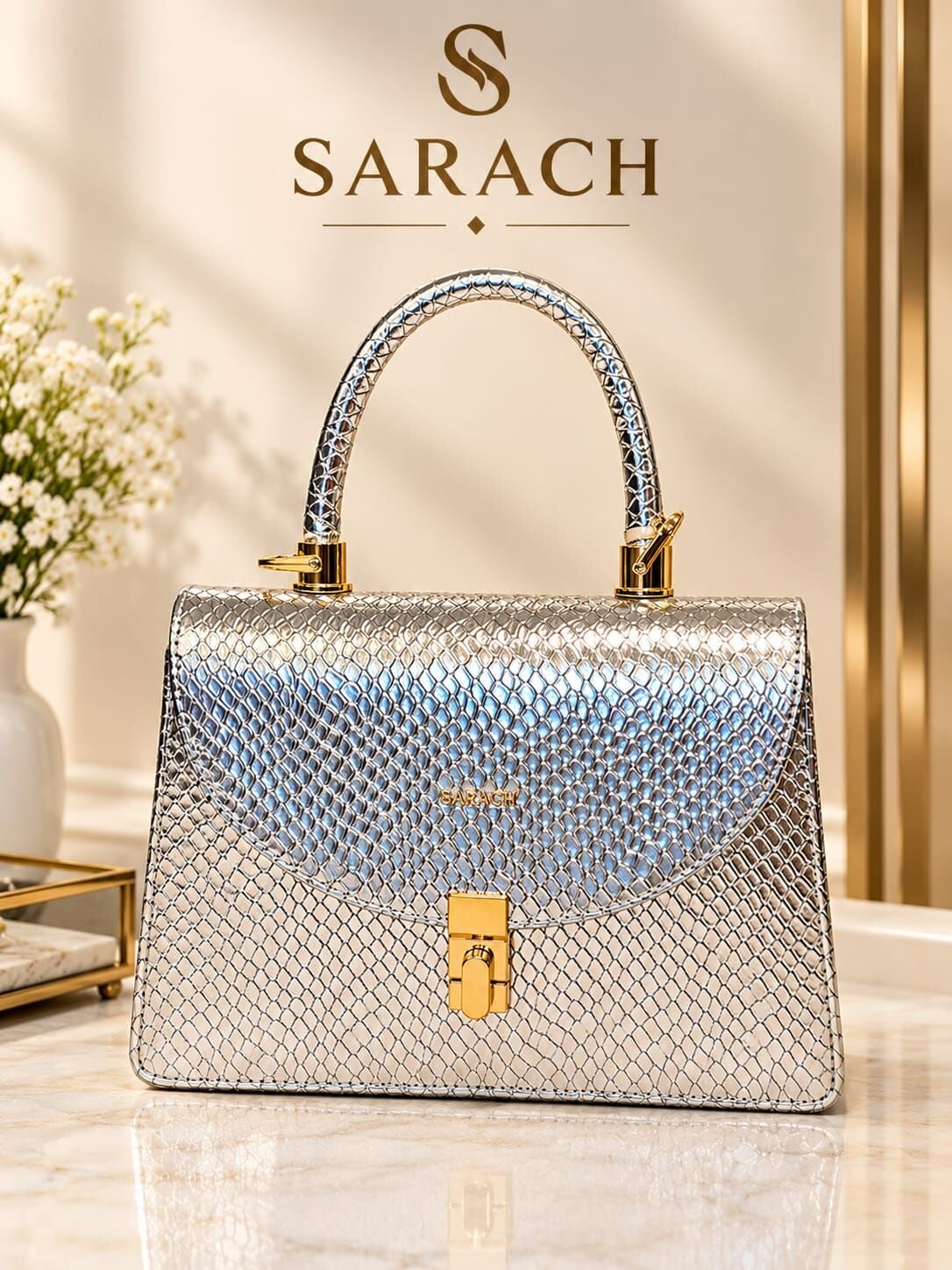 KROKO DESEN ÇAPRAZ ÇANTA/SARACH