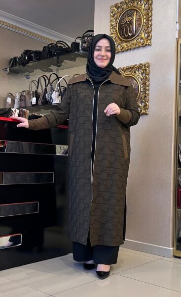 KABARTMA DESEN REGLAN KOL PARDESÜ / NUSS