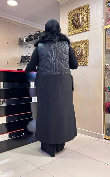 ﻿KÜRK DTY FERMUARLI UZUN YELEK/GHISA