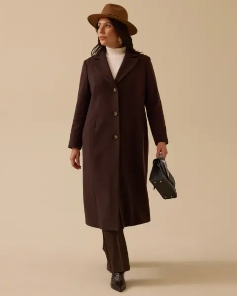 B. BEDEN ASTARI DESENLİ CEPLİ KAŞE KABAN /SEÇİL