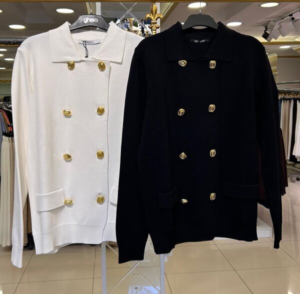 DÜĞME DTY. ÇELİK ÖRME CEKET/ GHISA 