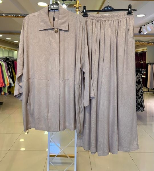 GHİSA/ DÜĞME DETAY İKİLİ TAKIM