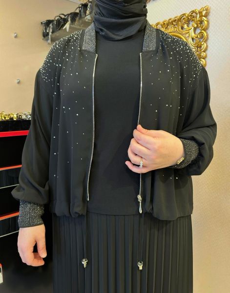 TAŞ İŞLEMELİ ŞİFON KUMAŞ 3'LÜ TAKIM/MÜSEMMA