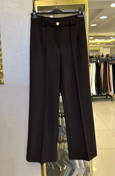5673 ÇIMALI VE LİKRALI PANTOLON/ SENTEZ