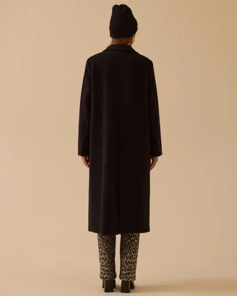 ÇİFT DÜĞMELİ UZUN KAŞE KABAN /SEÇİL