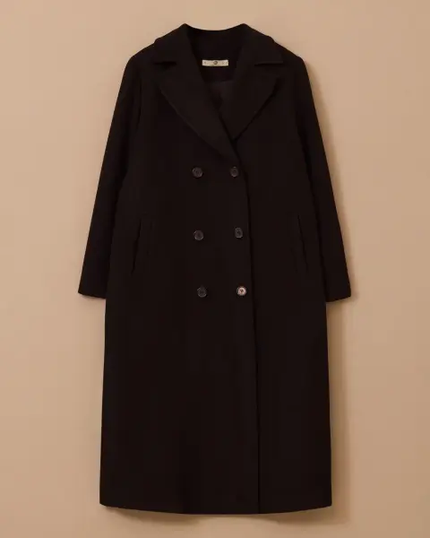 ÇİFT DÜĞMELİ UZUN KAŞE KABAN /SEÇİL