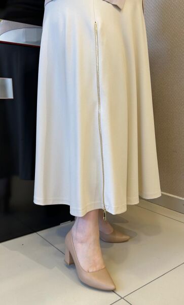 ROZİE YANI FERMUAR DTY. KİLOŞ ETEK /SENTEZ