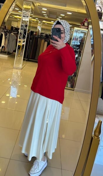 ROZİE YANI FERMUAR DTY. KİLOŞ ETEK /SENTEZ