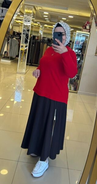 ROZİE YANI FERMUAR DTY. KİLOŞ ETEK /SENTEZ