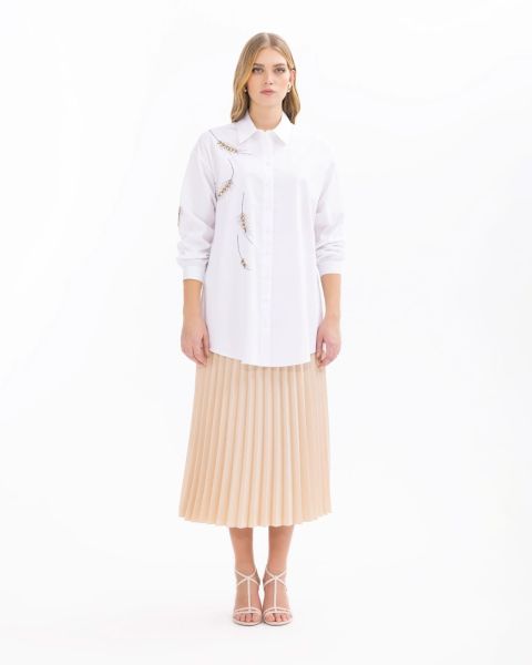 TAŞLI DÜŞÜK KOL GÖMLEK