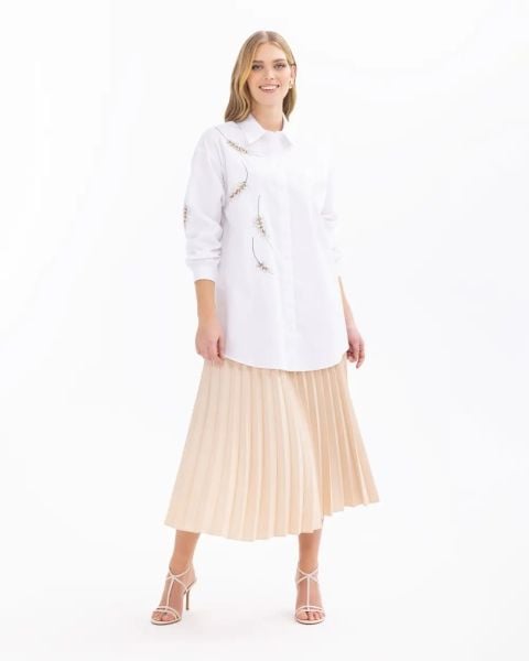 TAŞLI DÜŞÜK KOL GÖMLEK