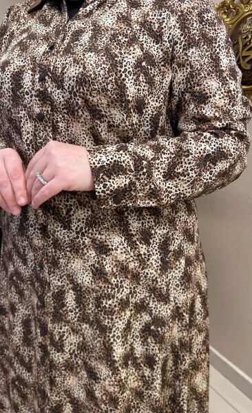  B.BEDEN DESENLİ VİSKOZ ELBİSE /SEÇİL