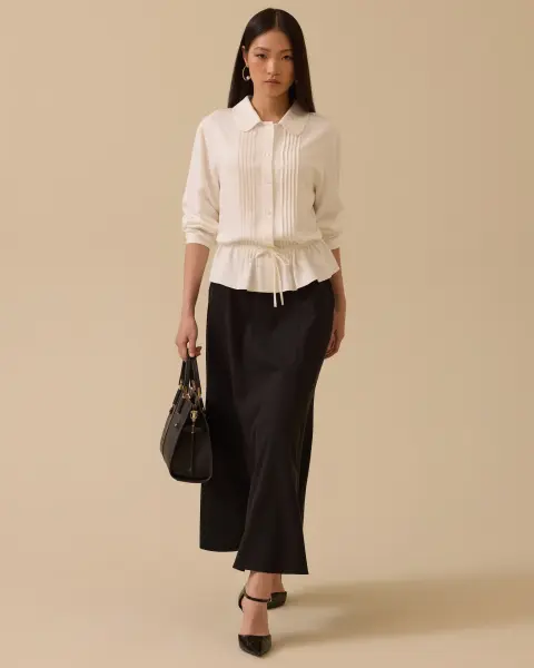 BÜZGÜ DTY. PİLELİ GÖMLEK /SEÇİL