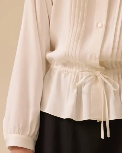 BÜZGÜ DTY. PİLELİ GÖMLEK /SEÇİL