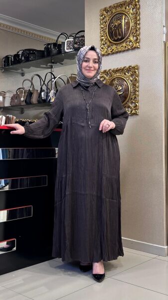 KOLYE DTY. İPEK VİSKON ELBİSE/ LISSMORE   