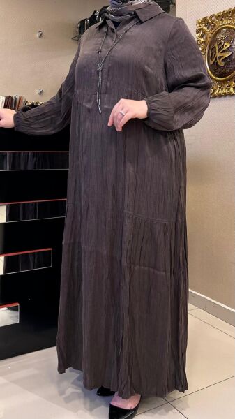 KOLYE DTY. İPEK VİSKON ELBİSE/ LISSMORE   