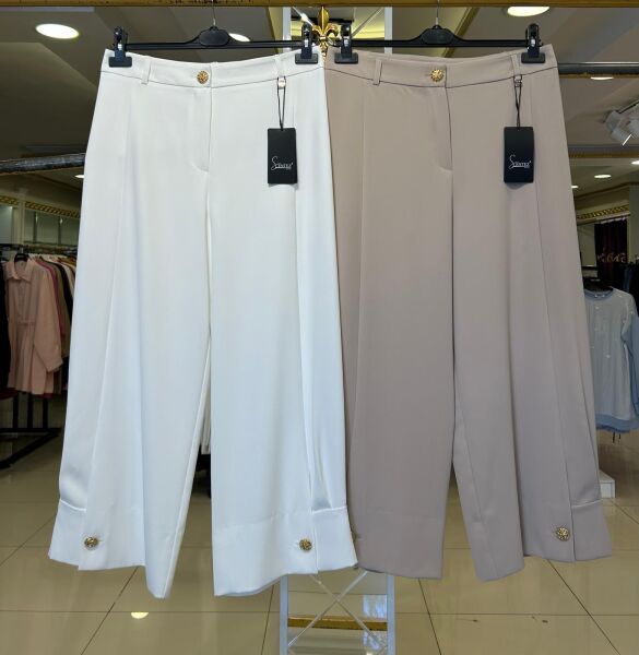 VENÜS PİLELİ PAÇA DTY. KREP PANTOLON /SENTEZ