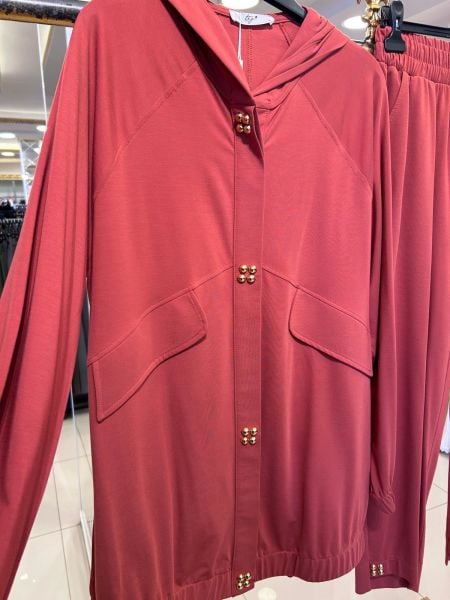 DROP DÜĞME DETAYLI PANTOLONLU TAKIM/ TIĞTRİKO