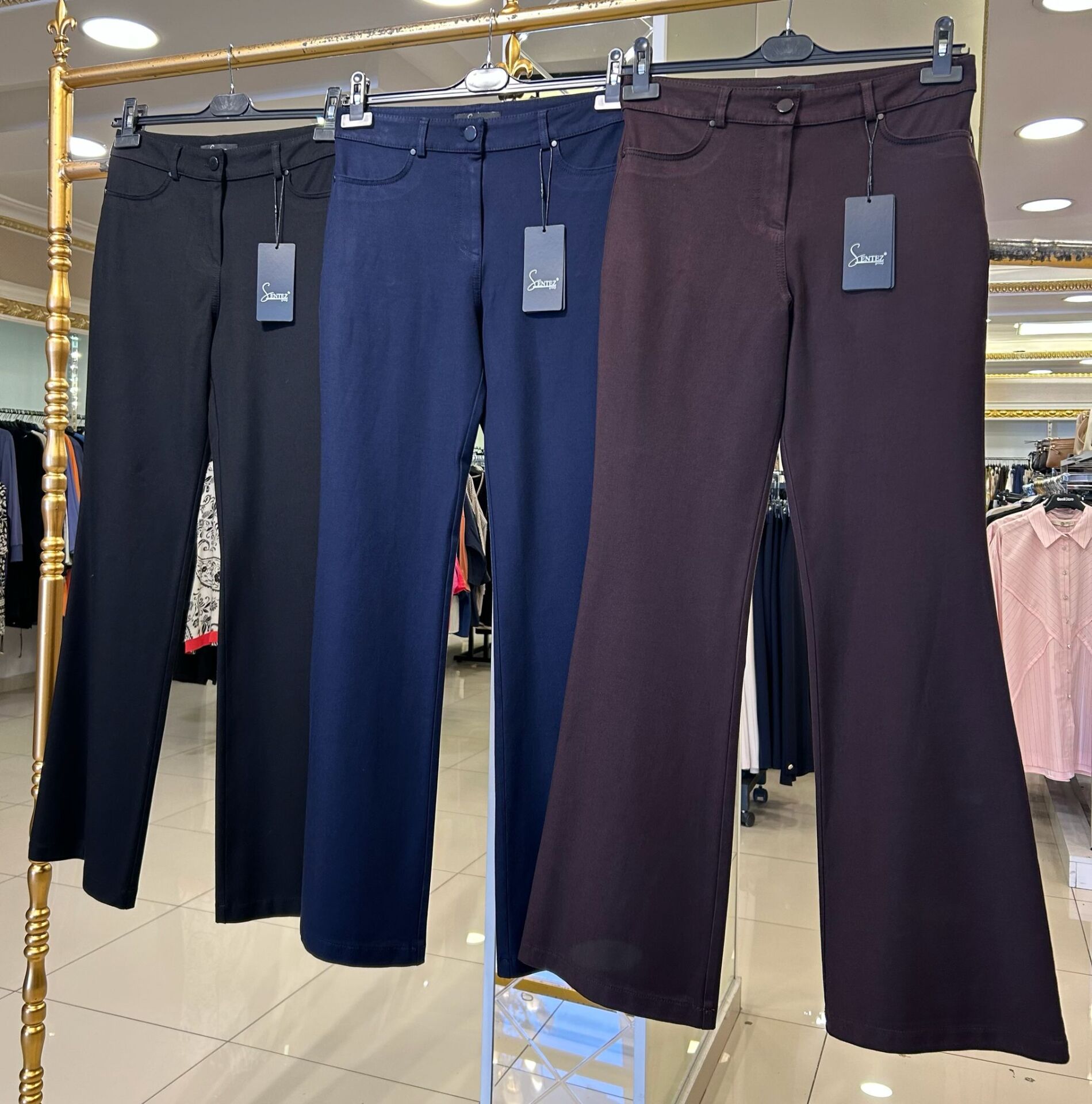 KANVAS İSPANYOL PAÇA PANTOLON /SENTEZ