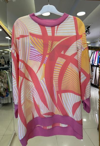 MANŞETLERİ DÜĞMELİ TRİKO RİBANALI TUNİK/TIĞTRİKO