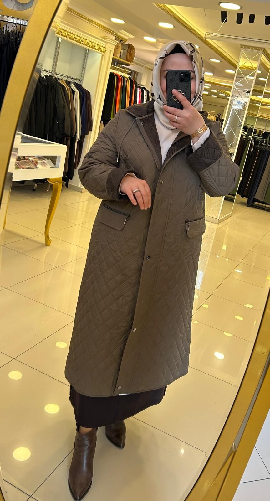 İÇİ KÜRKLÜ FERMUAR VE ÇITÇIT KAPAMA MONT /TRENÇ