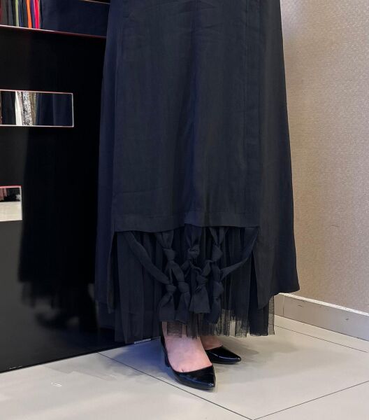 ETEĞİ TÜL DTY. GÖĞSÜ NAKIŞLI ELBİSE/ LISSMORE