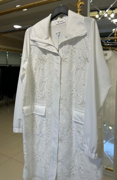 BONCUK İŞLEMELİ CEPLİ TRENÇ-KAP /FUAT GÜRŞEN