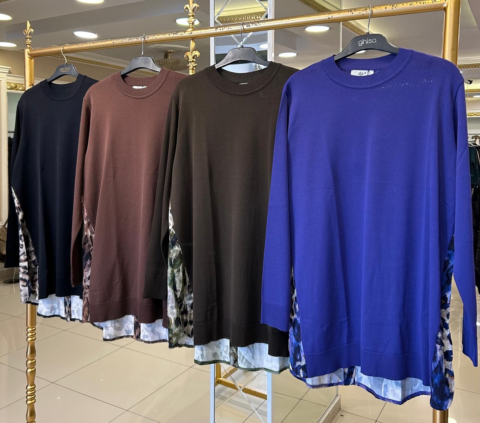 LEOPAR ŞİFON DTY. MERSERİZE TUNİK /TIĞTRİKO 