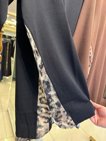 LEOPAR ŞİFON DTY. MERSERİZE TUNİK /TIĞTRİKO 