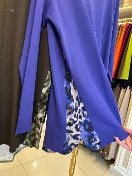 LEOPAR ŞİFON DTY. MERSERİZE TUNİK /TIĞTRİKO 