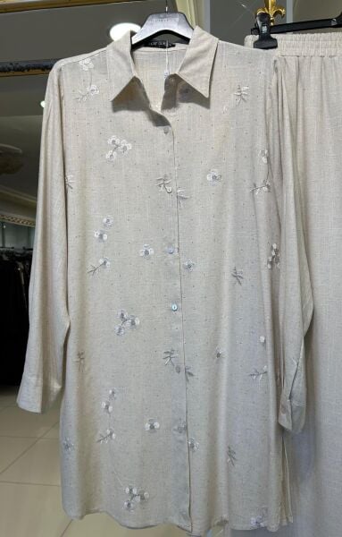 TAŞ VE NAKIŞ İŞLEMELİ COTTON TAKIM/ FUAT GÜRŞEN