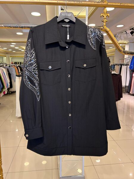 PUL İŞLEMELİ ÇITÇIT KAPAMA CEKET/ FUAT GÜRŞEN 