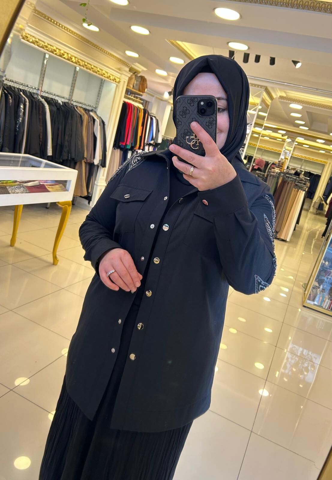 PUL İŞLEMELİ ÇITÇIT KAPAMA CEKET/ FUAT GÜRŞEN 