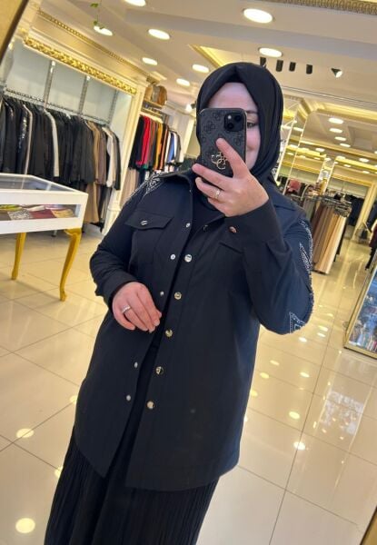 PUL İŞLEMELİ ÇITÇIT KAPAMA CEKET/ FUAT GÜRŞEN 