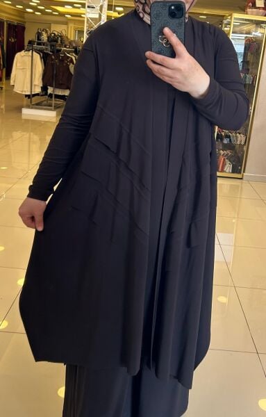 SANDY KUMAŞ 3'LÜ YELEKLİ TAKIM /NURCAN ÇETİN 26634