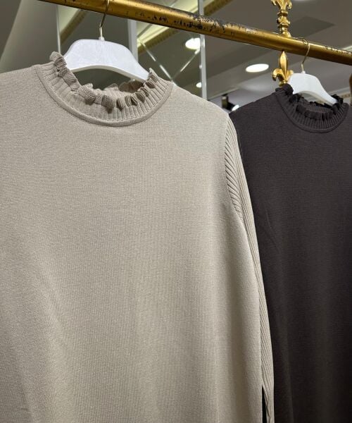 YAKASI FIRFIR DTY. ÇAN KESİM MERSERİZE ELBİSE/ NURCAN ÇETİN