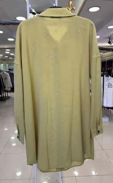 NAKIŞ VE PUL İŞLEMELİ VISKON GÖMLEK/VEKA