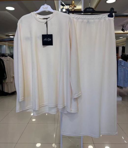 TRİKO KUMAŞ ETEKLİ TAKIM/ NURCAN ÇETİN