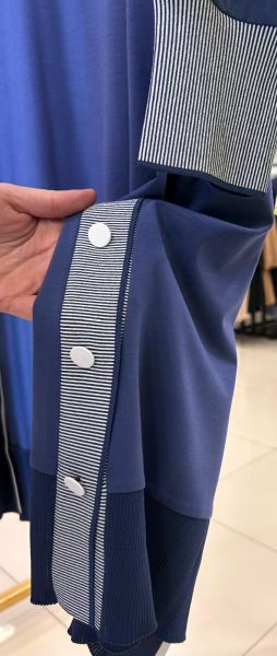 BEYAZ ÇİZGİ VE DÜĞME DTY. HIRKA/TIĞTRİKO