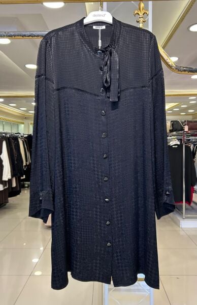 YAKASI BAĞLAMA DTY. KAZAYAĞI DESEN TUNİK /DEFRİNA