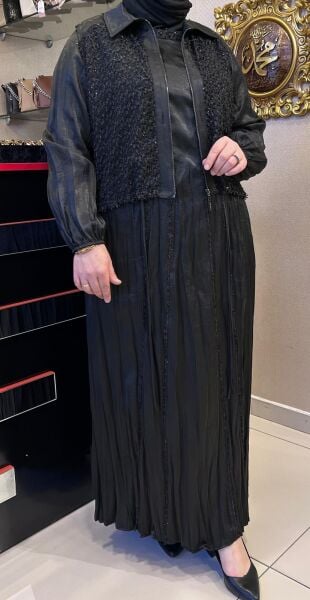 TÜVİT KUMAŞ YELEK DTY. SATEN ELBİSE /LISSMORE 