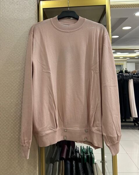 DÜĞME DTY. MERSERİZE KUMAŞ BLUZ /GHISA 4455