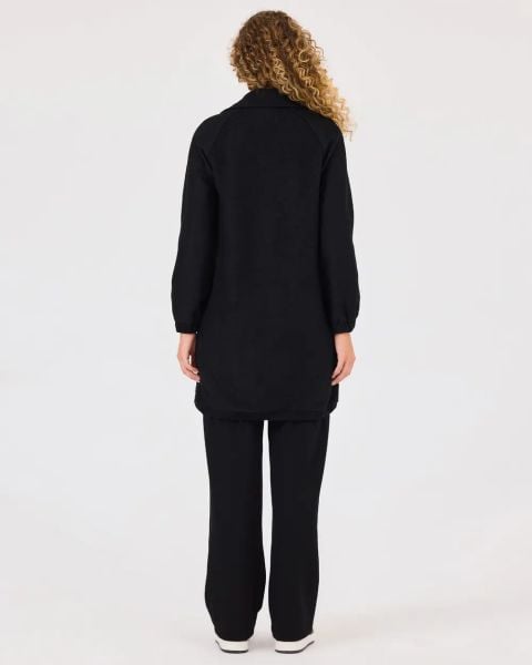 ﻿Nakışlı fermuar detaylı kap