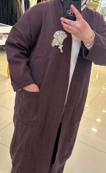 TAŞ İŞLEMELİ YÜNLÜ HIRKA /GHISA