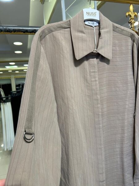 TUNİĞİ ÇİZGİLİ KOL DTY. MODAL KREP TAKIM/ NUSS